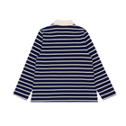 unisex navy stripe rugby shirt