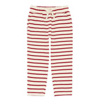 unisex red stripe pant