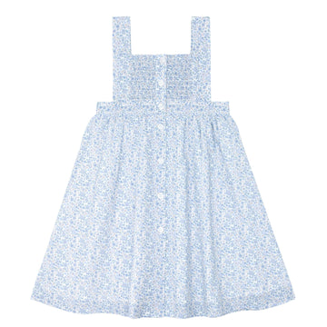 girls slate floral smocked bib dress | 3/4t | contemporary swimwear & resort wear | minnow girls slate floral smocked bib dress | 3/4t | contemporary swimwear & resort wear | minnow