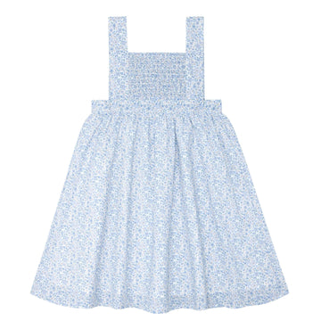blue bib dress Small 60s Navy Blue Bib Maxi Dress Flying Apple Vintage