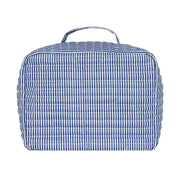 navy stripe coated lunchbox