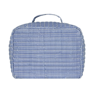 navy stripe coated lunchbox