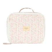 antique floral coated lunchbox