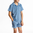 boys surfside blue french terry polo