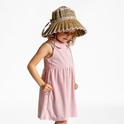 girls pink french terry tennis dress