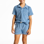 boys surfside blue french terry short