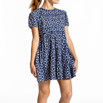 girls ditch plains daisy puff sleeve dress