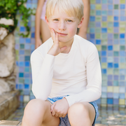 unisex cream rashguard