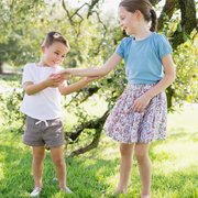 girls dusk blue ruffle pointelle puff sleeve shirt