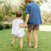 baby girls white embroidered top and bloomer set