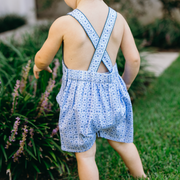 baby azul tile short overall