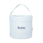 powder blue stripe quilted easter bucket