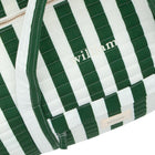 charleston green cabana stripe weekender bag