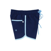 boys navy boardie with side binding