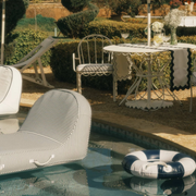 business & pleasure navy classic pool float