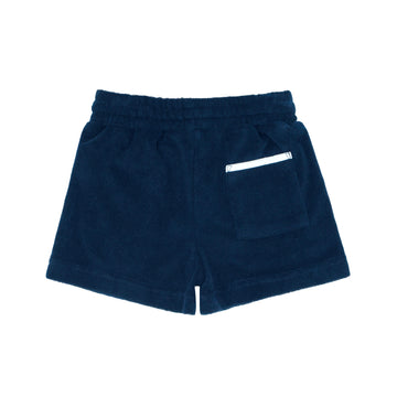 boys navy french terry short