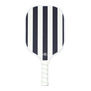 short court navy cabana stripe pickleball paddle
