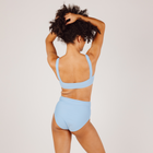 women's peri blue high waist bikini bottom