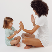 women's white pointelle shirt and short pajamas set