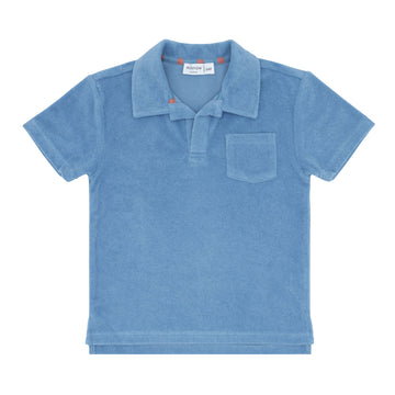 boys surfside blue french terry polo