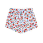 boys scarlet floral boardie