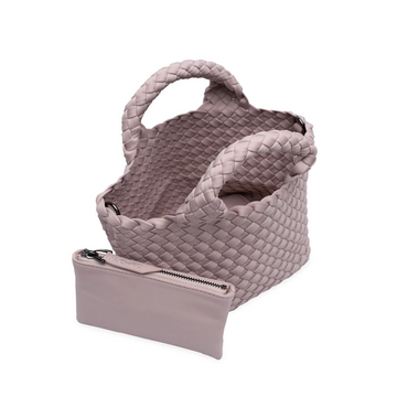 naghedi st barths shell pink petit tote