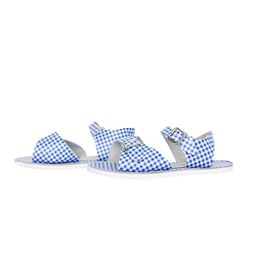 minnow x zimmerman sky blue gingham sandal