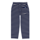 unisex navy stripe pant