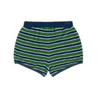 girls evergreen stripe french terry bloomer short