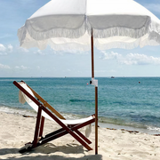 business & pleasure sling chair, antique white