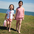 girls regatta red paisley scalloped short set