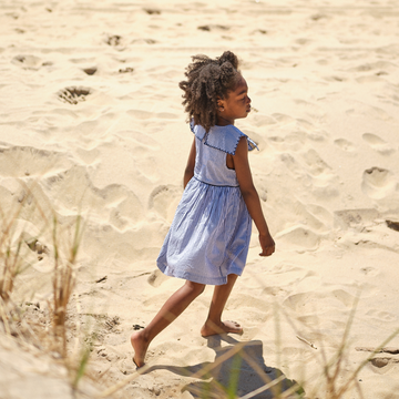 girls navy stripe sailor dress