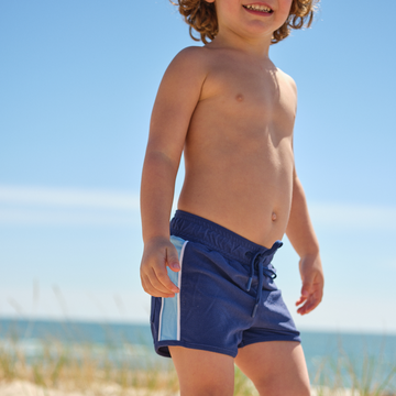 boys navy terry boardie