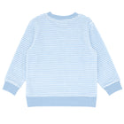 unisex powder blue stripe french terry sweatshirt