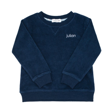 unisex navy french terry sweatshirt