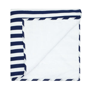 navy cabana stripe towel