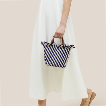 naghedi havana venice striped petit tote