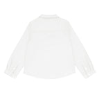 boys white long sleeve pop-over shirt