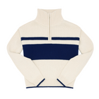 women's cream half zip sweater