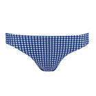 women's navy gingham bikini bottom