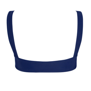 women's navy bandeau bikini top