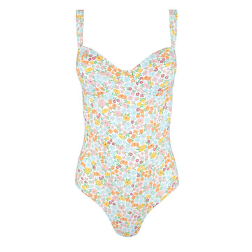 women's hawaiian floral one piece