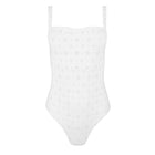 women's white eyelet one piece