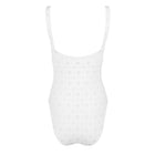 women's white eyelet one piece