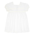 girls gardenia swiss dot square neck puff sleeve dress