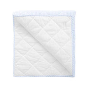 louelle pale blue gingham linen playmat