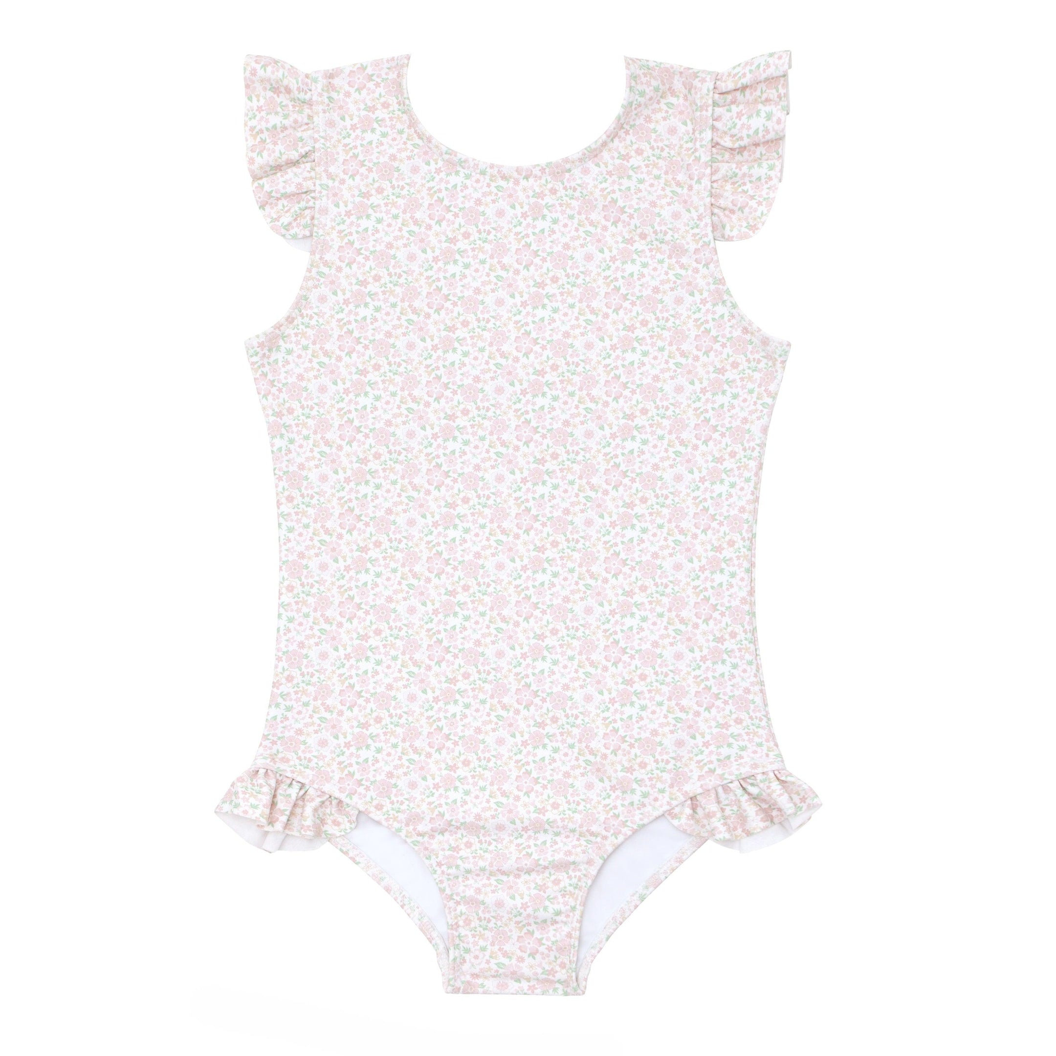 The Paradiso - Girls Rash Guard One Piece with Ruffle UPF 50+