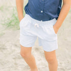 boys light blue canvas short