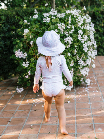 antique floral sun hat