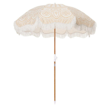 business & pleasure holiday beach umbrella, eyelet